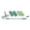 Unger SpeedClean Window Cleaning Kit, Aluminum, 72" Extension Pole, 8" Pad Holder, Silver/Green WNK01 - alternate 1